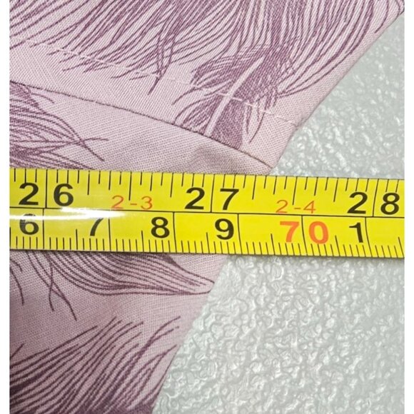 Duluth Trading Company Womens Plus Size 1X Wrinklefighter Purple‎ Feathers Tunic - Picture 8 of 10